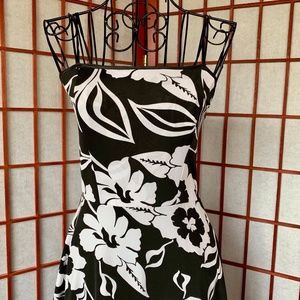 Hypnotik Hibiscus Motif Fit & Flare Midi Sundress